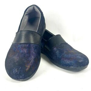 Alegria PGLite Womens Size 38EU/7.5US Leather Navy Blue Slip-Ons Work GLE-760